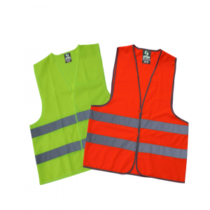 Chaleco con Cinta Reflectiva (Color naranja o Verde)