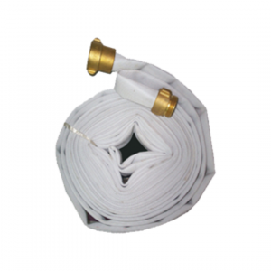 Manguera de 30 MTS de 1 1/2" con sus acoples de bronce 150 PSI UL